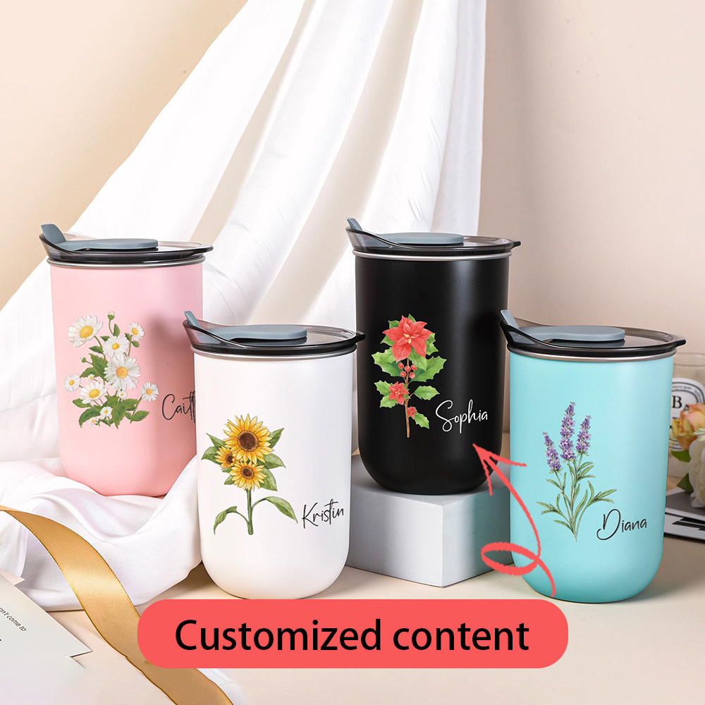 Coffee Equipment Names - Taza de acero inoxidable personalizada con