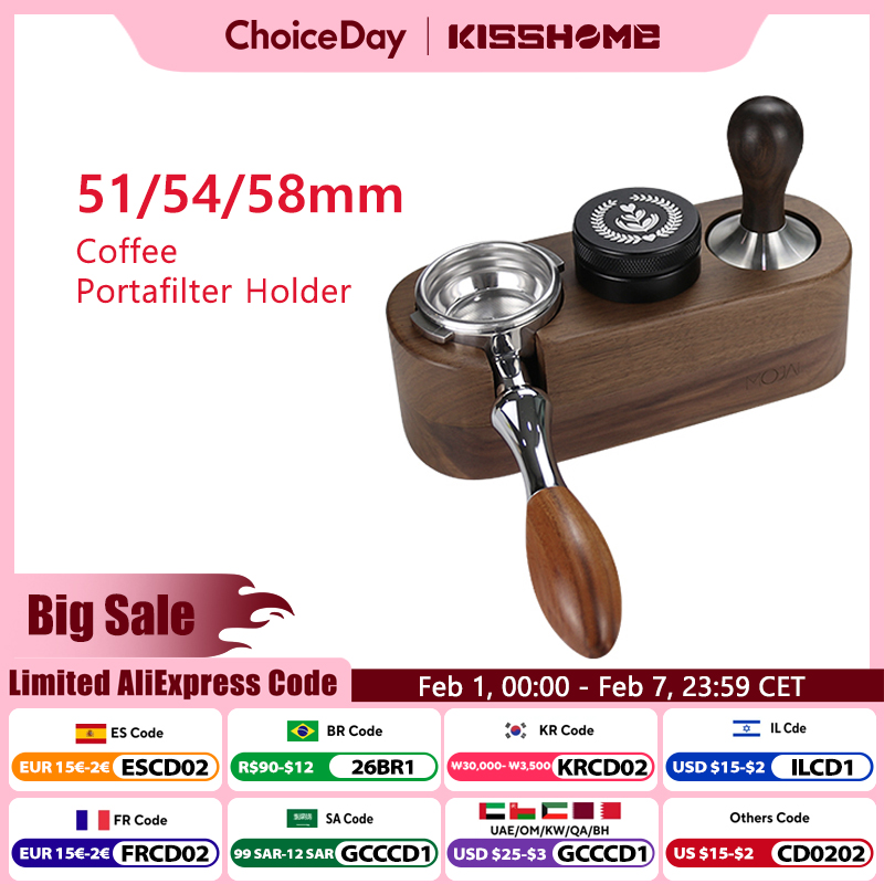 Espresso Tamper Set - Soporte de estación de manipulación de