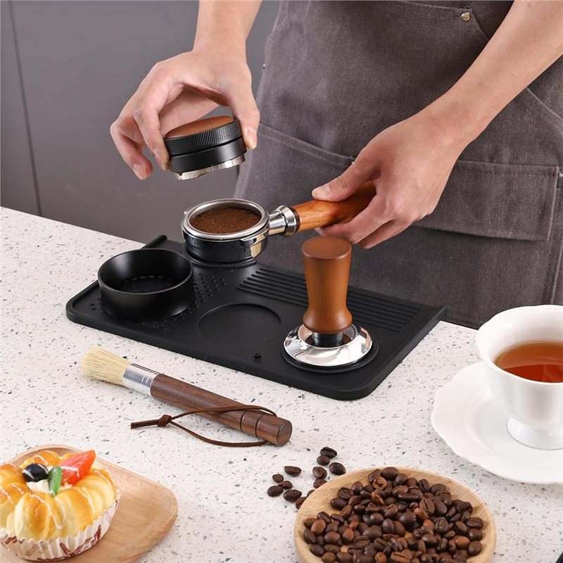 B17B - Juego de alfombrilla pa - Espresso Tamper Set reseña y precio