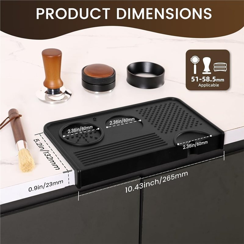 B17B - Juego de alfombrilla pa - Espresso Tamper Set reseña y precio