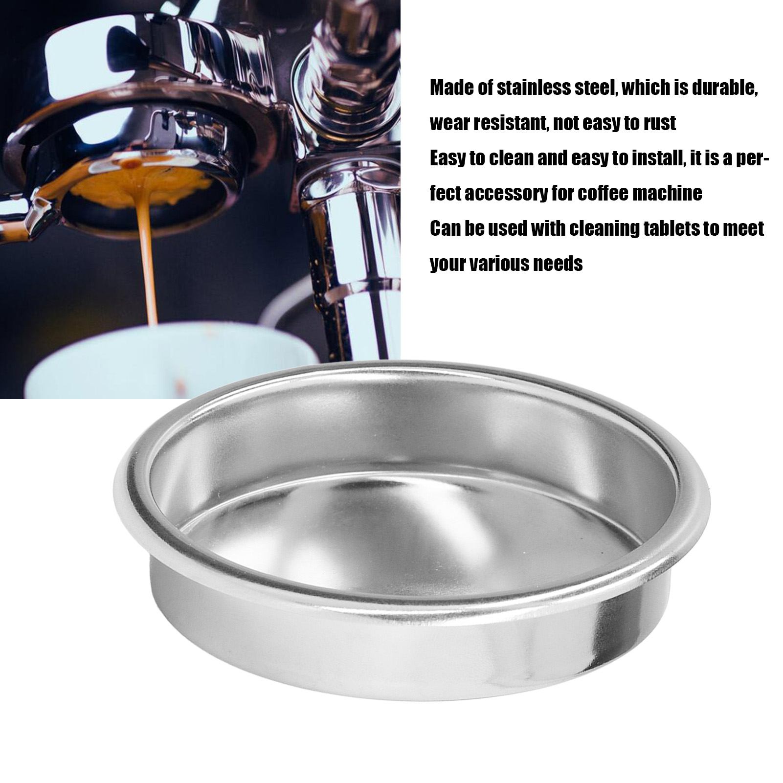 Máquina de café Espresso con d - Blind Filter Disc reseña y precio