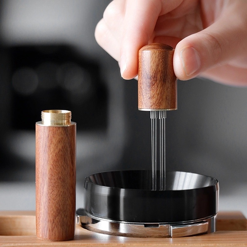 Agitador de café en polvo de a - Espresso Tamper Set reseña y precio