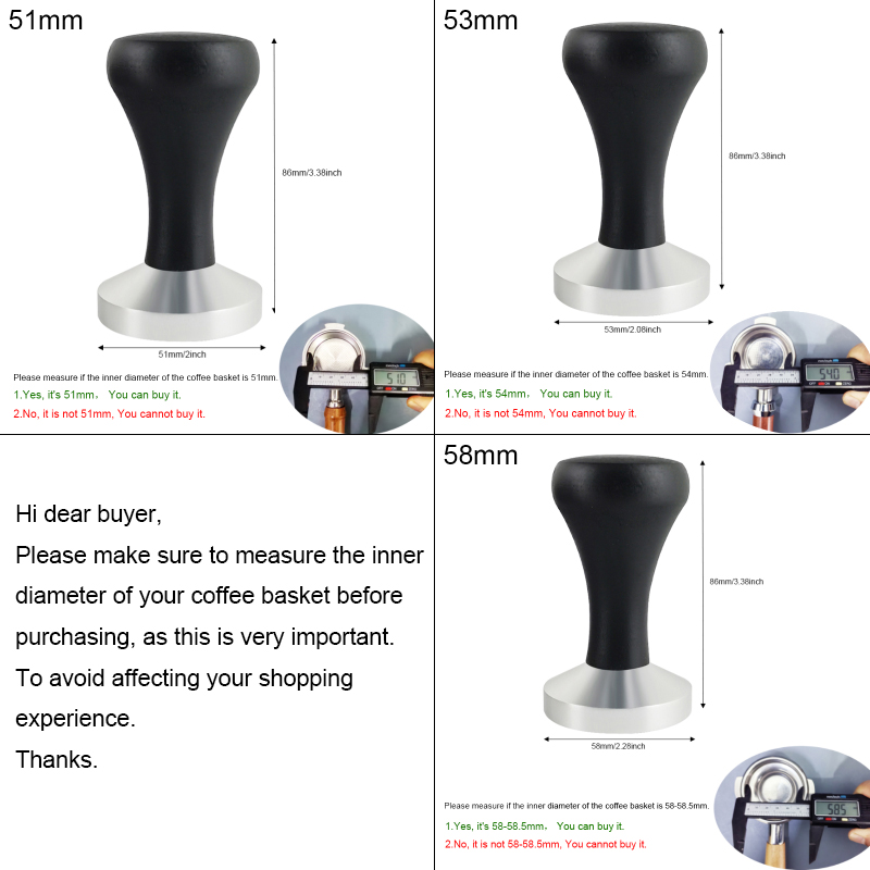 Prensa de café expreso de 51mm - Espresso Tamper Set reseña y precio