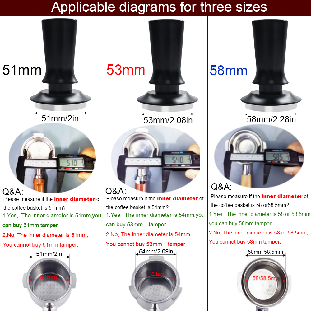 Prensa de café expreso de 51/5 - Espresso Tamper Set reseña y precio