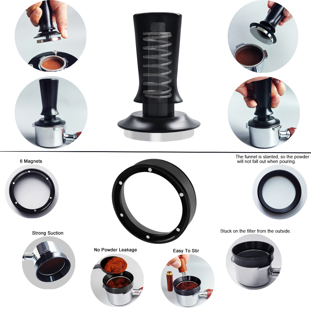 Prensa de café expreso de 51/5 - Espresso Tamper Set reseña y precio