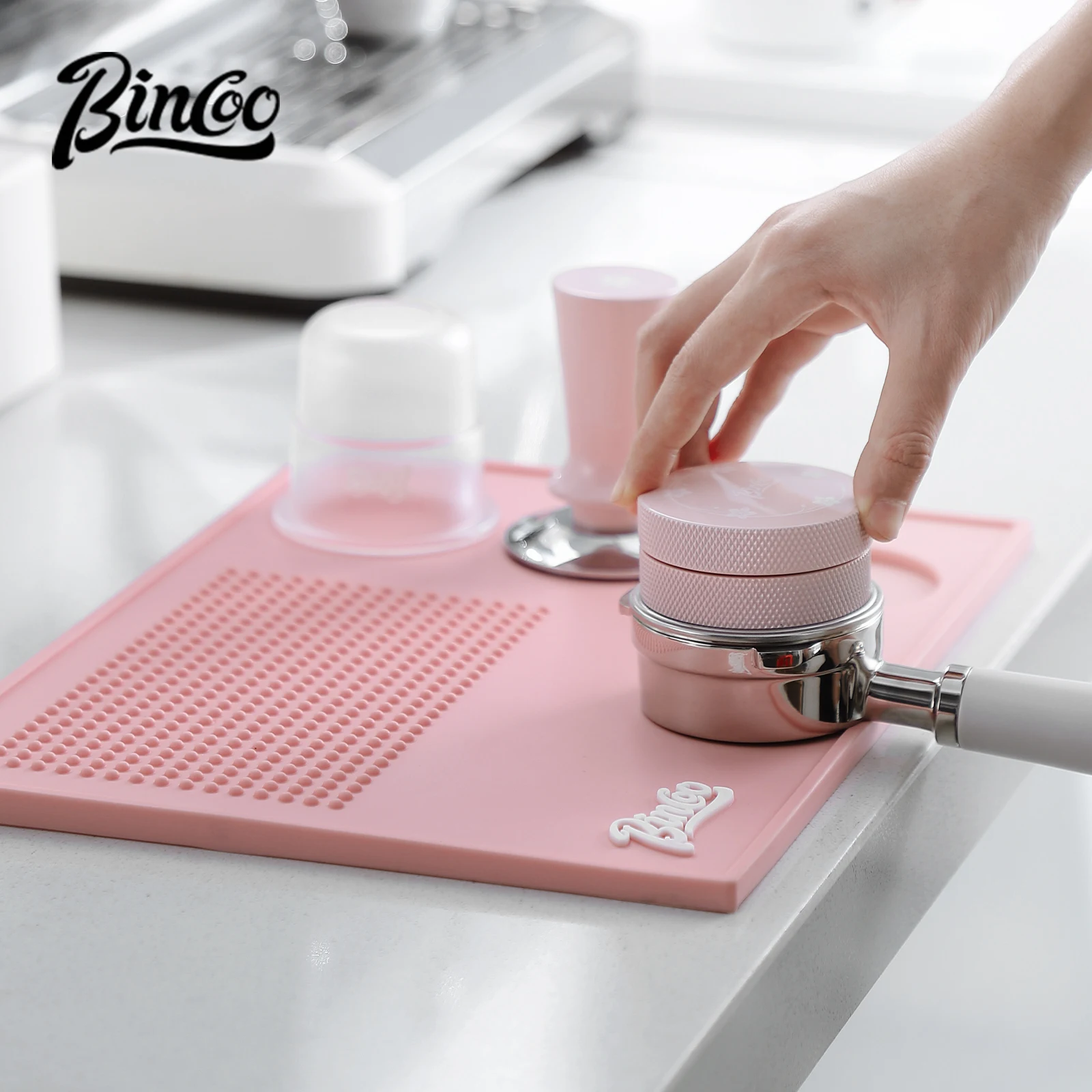 Bincoo-alfombrilla de apisonam - Espresso Tamper Set reseña y precio
