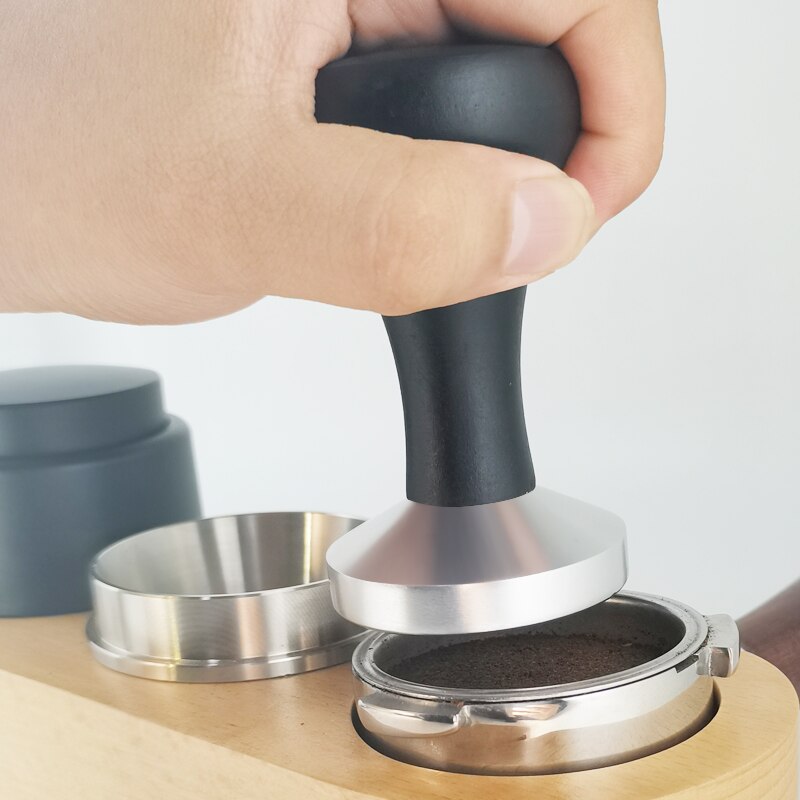 Prensa de café expreso con man - Espresso Tamper Set reseña y precio